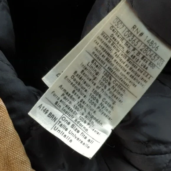 Vintage Y2K Carhartt Jacket Mens XL Brown Duck Quilt C03 Arctic Coat Grunge Fade - Picture 10 of 16